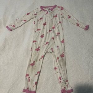 Flamingo Print Kyte Baby Romper